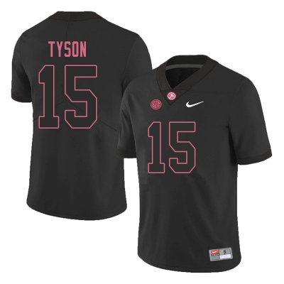 NCAA Men's Alabama Crimson Tide #15 Paul Tyson Stitched College 2019 Nike Authentic Black Football Jersey BC17B87XZ